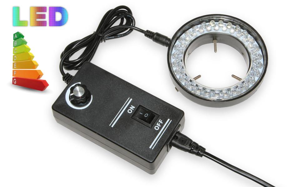LED lampa s regulací intenzity k mikroskopům - 56 LED