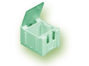 Miniaturní plastové šuplíky na SMD součástky B1 - zelené