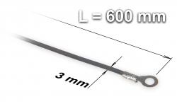 Náhradní tavící drát ke svářečce plastových fólií a sáčků typu FRN-600, šířka 3 mm
