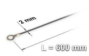Náhradní tavící drát ke svářečce plastových fólií a sáčků typu FRN-600, šířka 2 mm