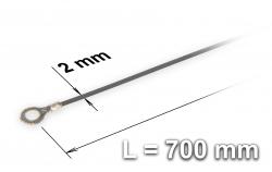 Náhradní tavící drát ke svářečce plastových fólií a sáčků typu FRN-700, šířka 2 mm