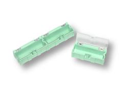 Miniaturní plastové šuplíky na SMD součástky B2 - zelené