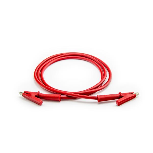 Propojovací kabel krokosvorka 100cm červený