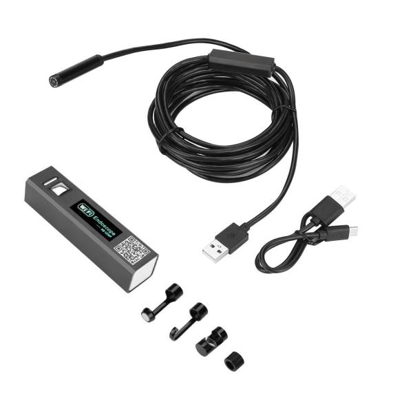 Endoskopická Wi-Fi kamera s voděodolností IP66 a tvrdým ohebným kabelem 5m