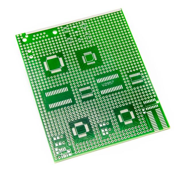 Prototypovací univerzální PCB pro SMD DIP SOT LQFP SOP součástky 9x11cm