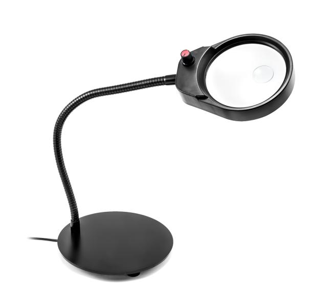 Stolní USB LED lampa s lupou PDOK PD-4S 8D 3x zoom