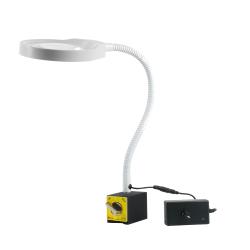 LED lampa s lupou PDOK PD-032B bílá 8D 3x zvětšení s magnetickou základnou