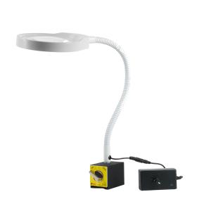 LED lampa s lupou PDOK PD-032B bílá 8D 3x zvětšení s magnetickou základnou