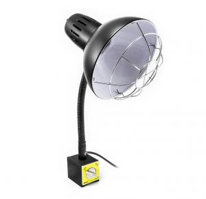 Strojní ohebná lampa s magnetem a ochrannou mříží PDOK PD-043