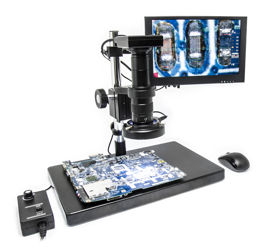 SMART mikroskop ALL-IN-ONE 1080p s monitorem a pokročilým měřením