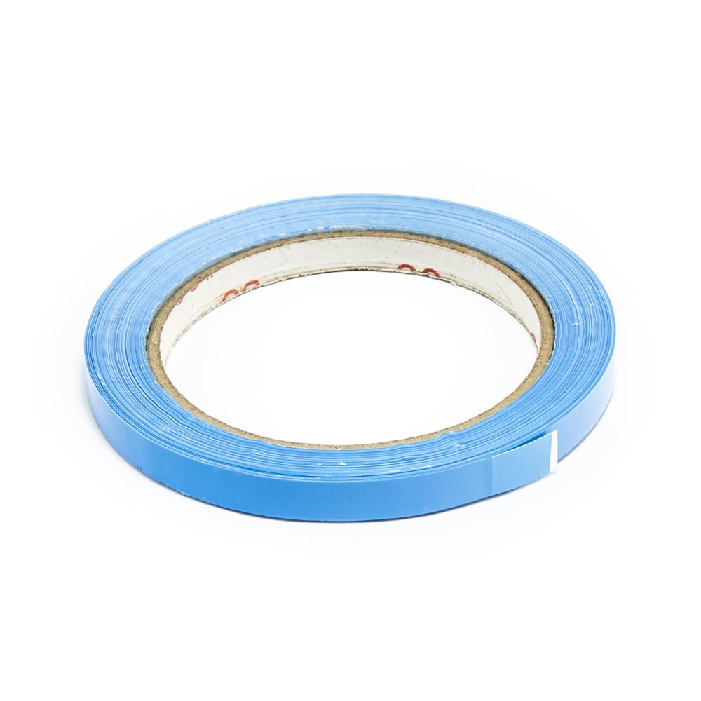 Lepící páska pro zavírání sáčků, šíře 9 mm, světle modrá