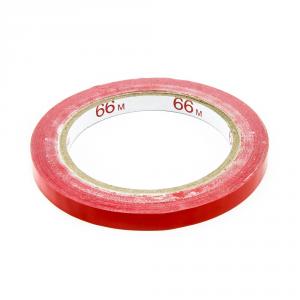 Lepící páska pro zavírání sáčků, šíře 9 mm, červená