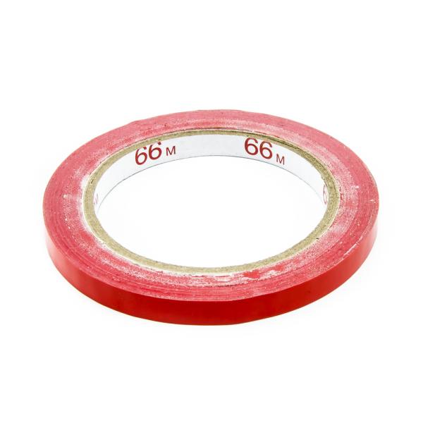 Lepící páska pro zavírání sáčků, šíře 9 mm, červená
