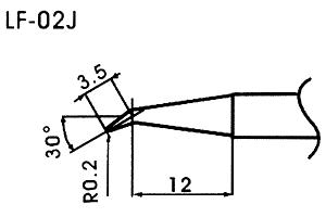 Hrot pro bezolovnaté pájky LF-02J