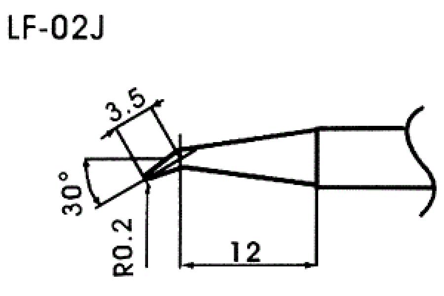 Hrot pro bezolovnaté pájky LF-02J