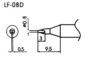 Hrot pro bezolovnaté pájky LF-08D