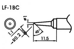 Hrot pro bezolovnaté pájky LF-1BC