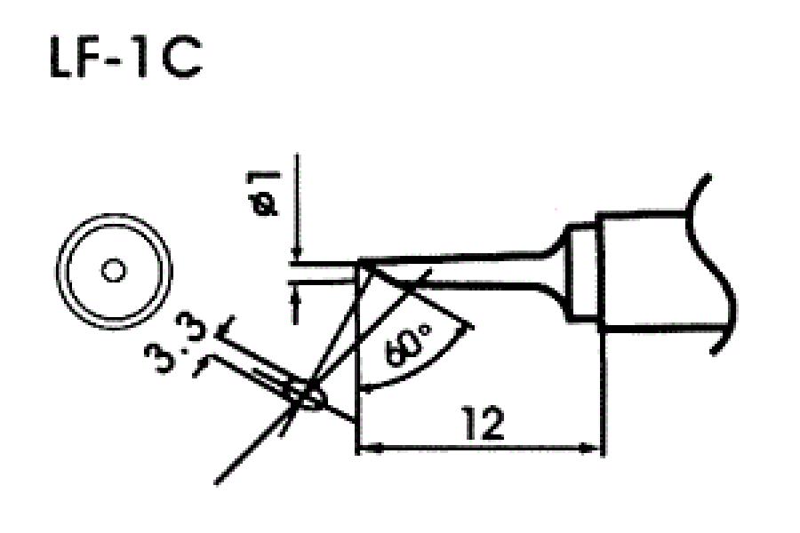 Hrot pro bezolovnaté pájky LF-1C