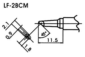Hrot pro bezolovnaté pájky LF-2BCM minivlna