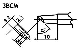 Hrot pro bezolovnaté pájky LF-3BCM minivlna