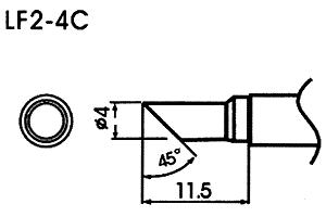 Hrot pro bezolovnaté pájky LF-4C