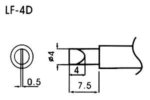 Hrot pro bezolovnaté pájky LF-4D
