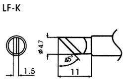 Hrot pro bezolovnaté pájky LF-K