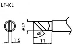 Hrot pro bezolovnaté pájky LF-KL