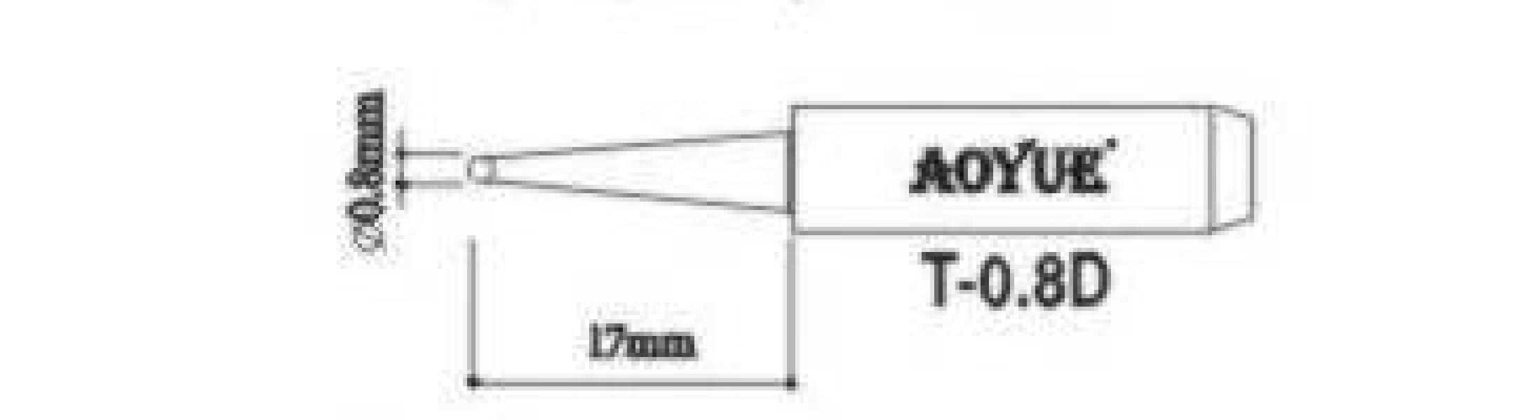 Hrot pro klasické pájky T-0.8D