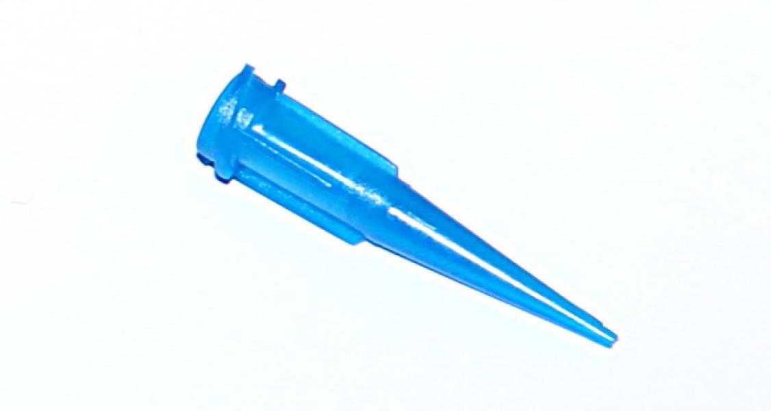 Konické plastové dávkovací jehly modrá 22G 1ks