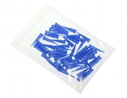 Konické plastové dávkovací jehly modrá 22G 50ks
