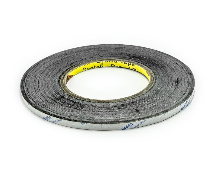 Oboustranná lepící páska černá šíře 2mm