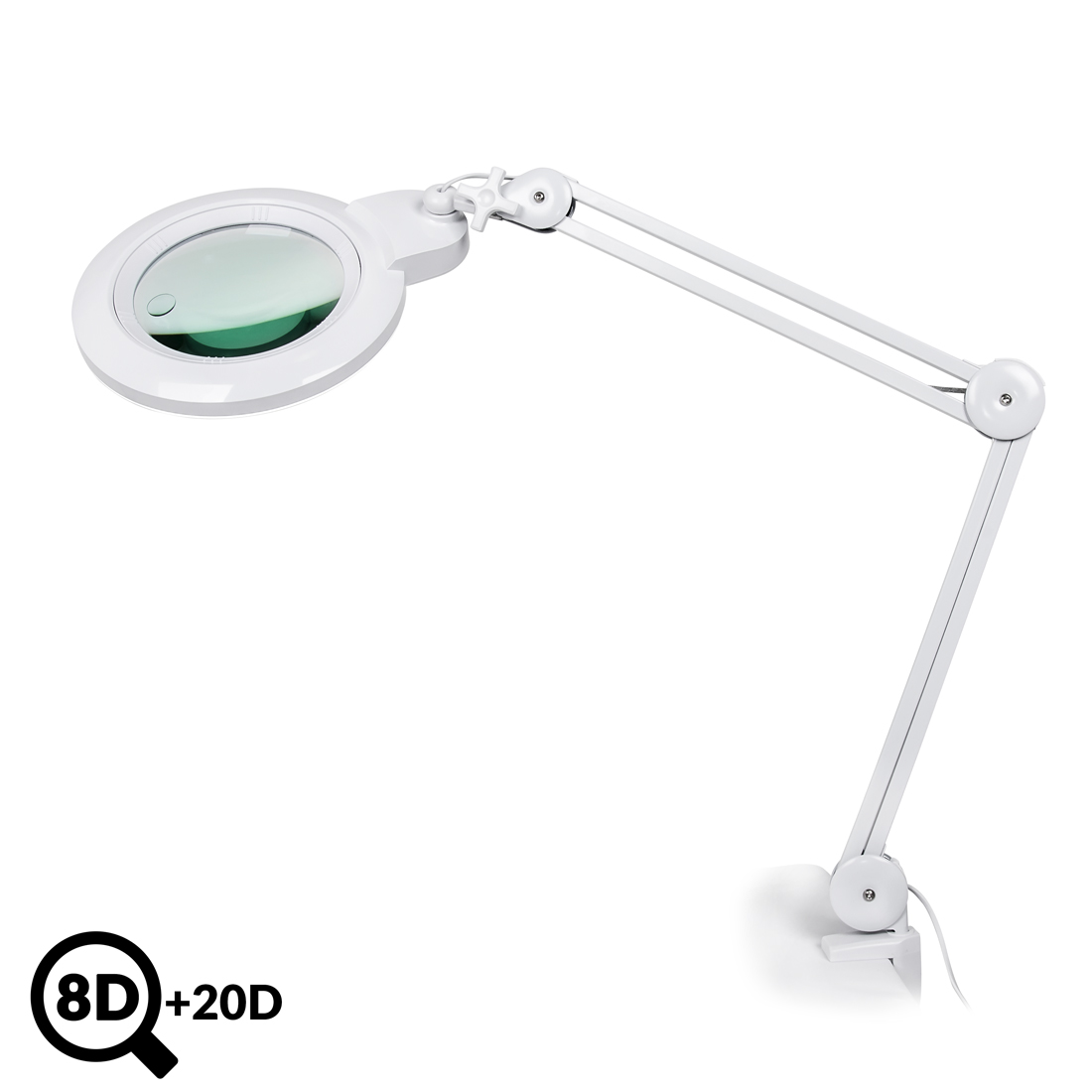 Servisní LED lampa s lupou IB-178, průměr 178mm, 8D + 20D