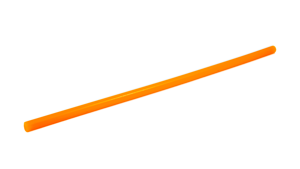 Náplň tavná oranžová do lepící pistole průměr 7mm 1ks