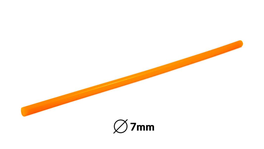 Náplň tavná oranžová do lepící pistole průměr 7mm 1ks