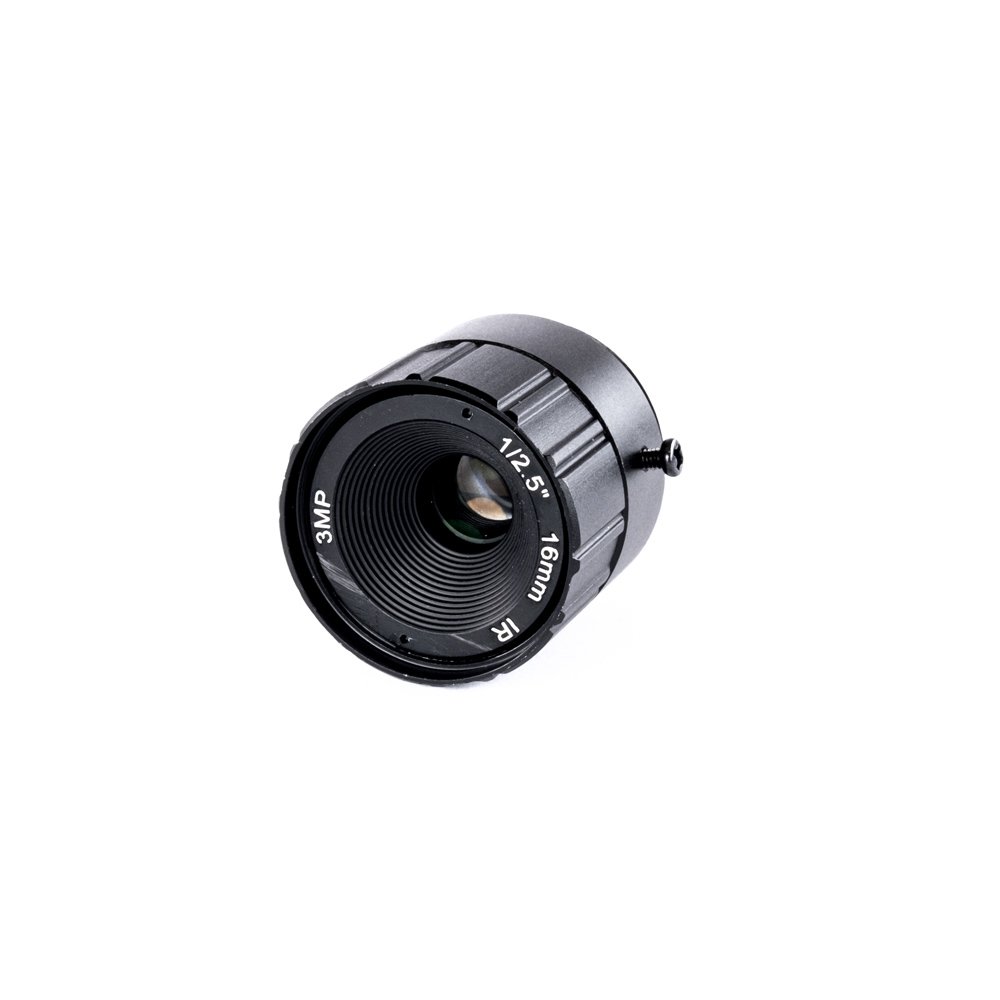 Kamerový objektiv CS-Mount ohnisko 16mm, světelnost F1.2