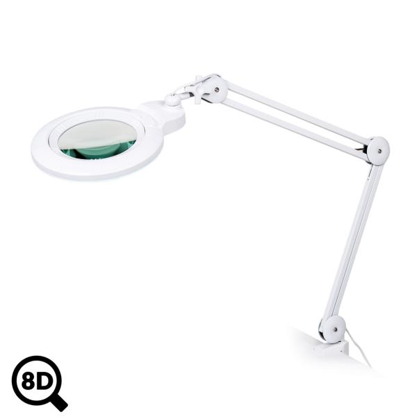 Pracovní LED lampa s lupou IB-150, průměr 150mm, 8D