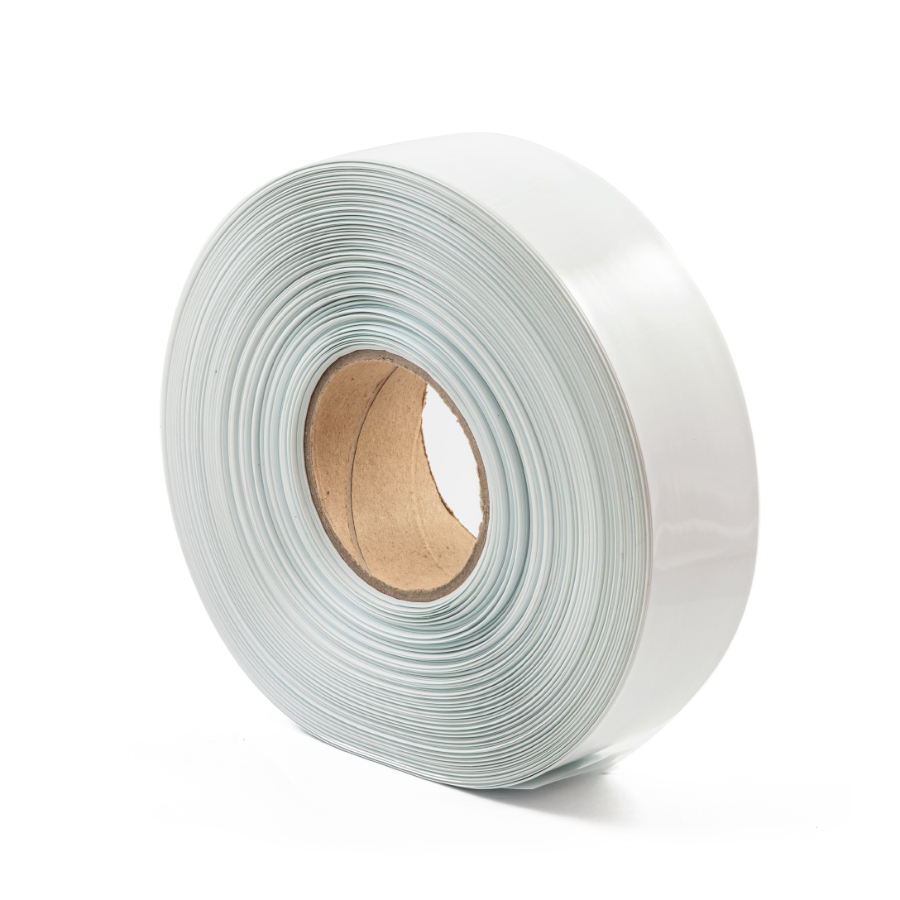 Bílá smrštovací PVC fólie 2:1 šíře 57,5mm, průměr 35mm