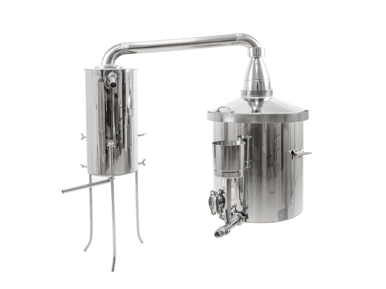 Destilační přístroj pro destilaci vody, kvasu a esenciálních olejů 80L