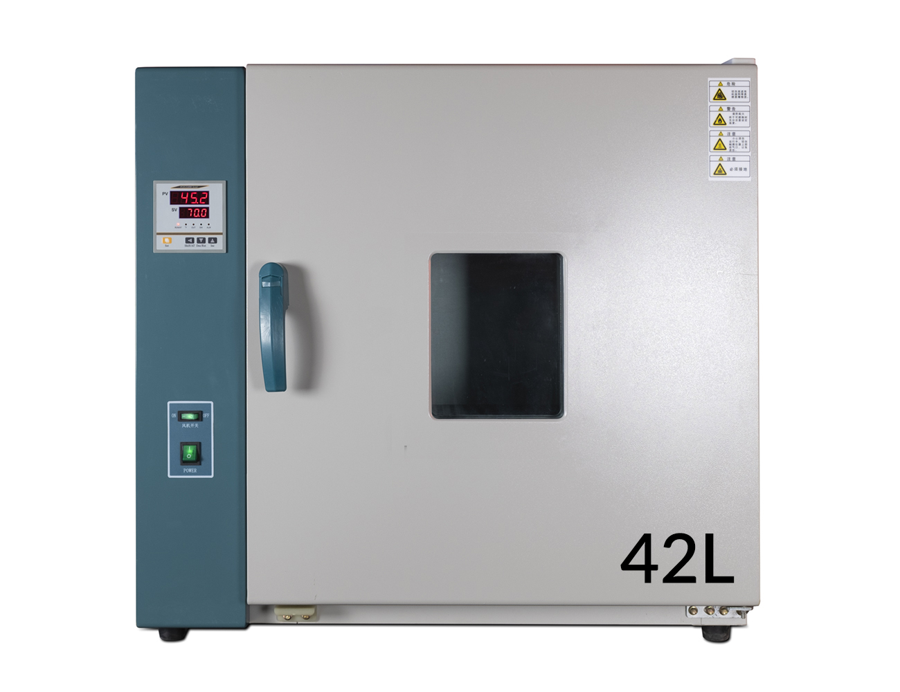Vysoušecí, desinfekční pec 101-0 220V, 0-300°C s ventilátorem a komorou o objemu 42L
