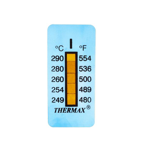 Samolepící teploměr / indikační proužek nereversibilní 249-290°C