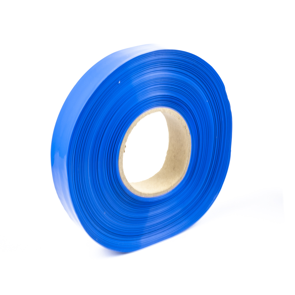 Modrá smršťovací PVC fólie 2:1 šíře 20mm, průměr 12mm