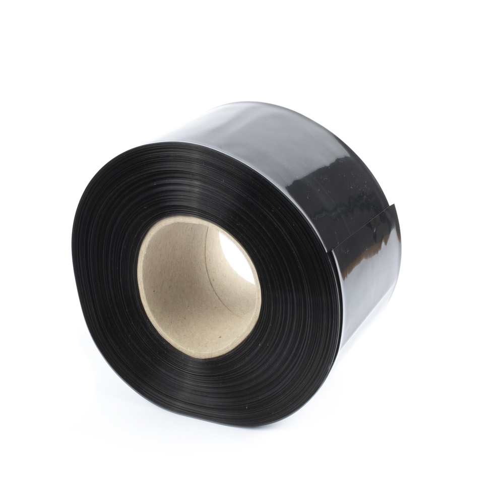 Černá smršťovací PVC fólie 2:1 šíře 90mm, průměr 55mm