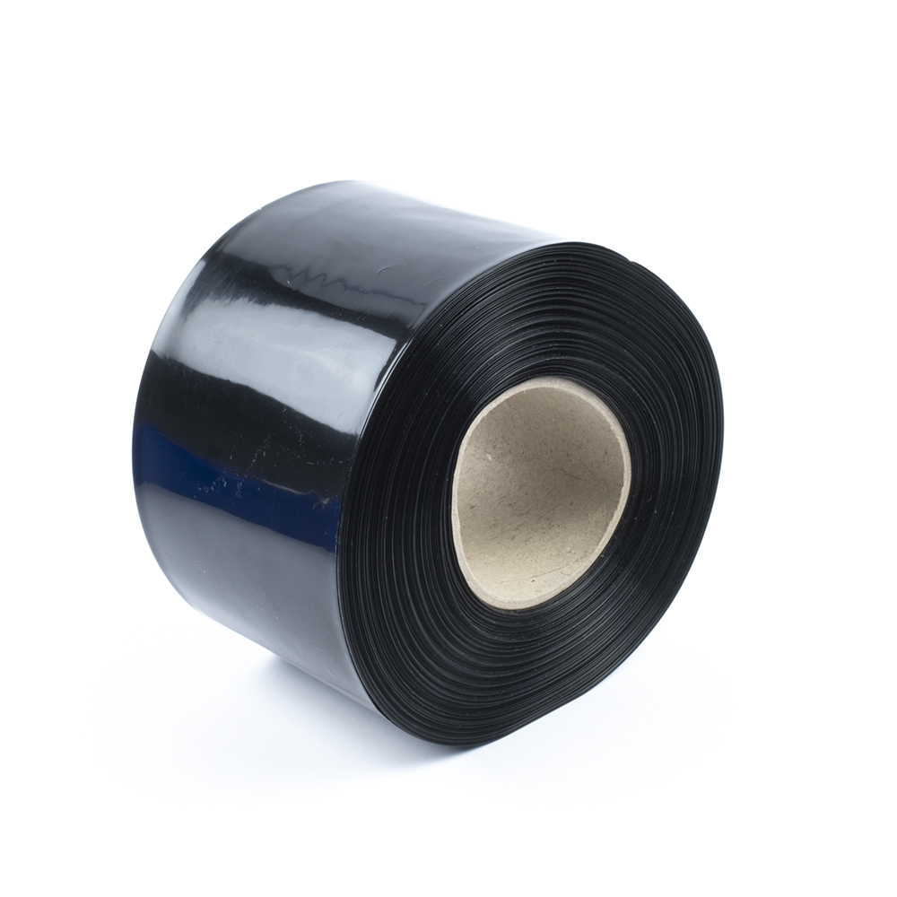 Černá smršťovací PVC fólie 2:1 šíře 100mm, průměr 61mm