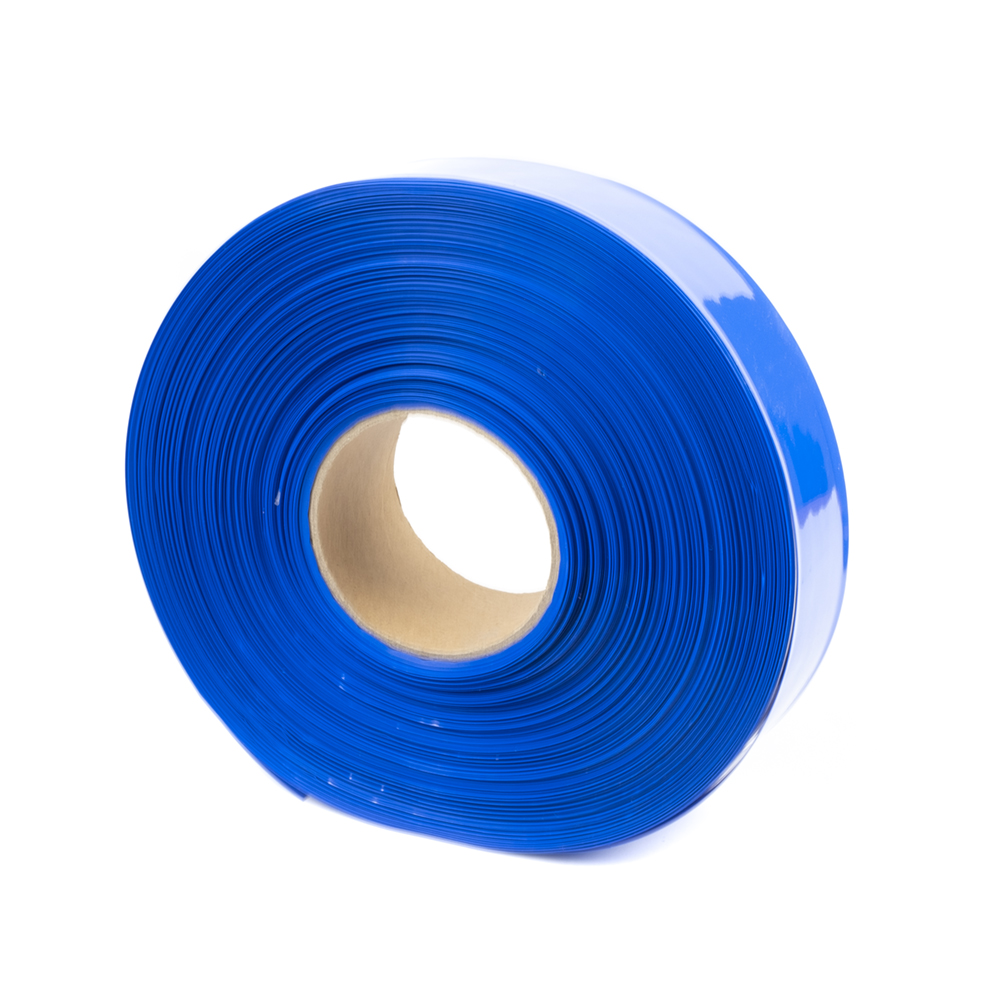 Modrá smršťovací PVC fólie 2:1 šíře 40mm, průměr 24mm