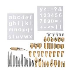 Velká sada pájecích a vypalovacích hrotů pro pyrografické stanice a mikropájky 56ks