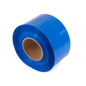 Modrá smršťovací PVC fólie 2:1 šíře 95mm, průměr 60mm