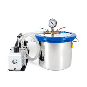 Vakuová komora 8L s olejovou vývěvou 230V/50Hz