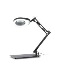 Pracovní lampa s lupou PD178S zvětšení 8D - černá
