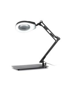 Pracovní lampa s lupou PD178S zvětšení 8D - černá
